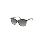 Tommy Hilfiger Sunglasses - Th1261s / Frame: Blackwith Rose Temples Lens: Gray Gradient