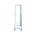 White Cheval Free Standing Jewelry Armoire