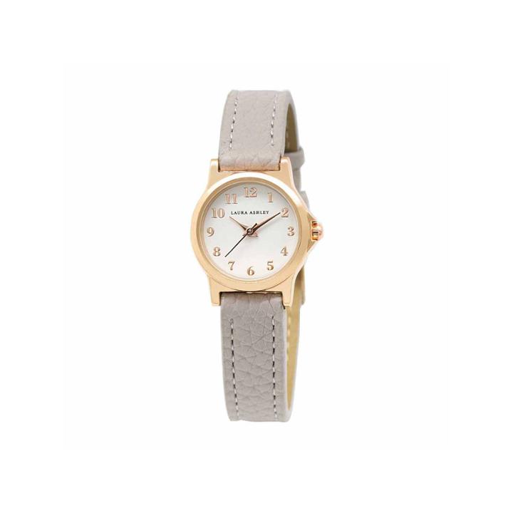 Laura Ashley Petite Band Womens Gray Strap Watch-la31028rg