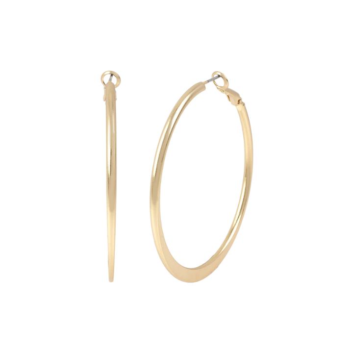 Mixit&trade; Gold-tone Satin Hoop Earrings