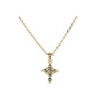 1928 Religious Jewelry Womens Gray 14k Gold Over Brass Pendant Necklace