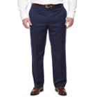 Stafford Executive Super 100 Classic Fit Flat Front Pants-big And Tall