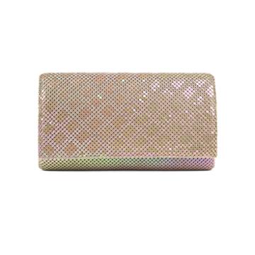 Gunne Sax Cassie Quilt Patterned Mesh Clutch