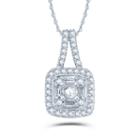1/4 Ct. T.w. White Diamond 10k Gold Pendant Necklace