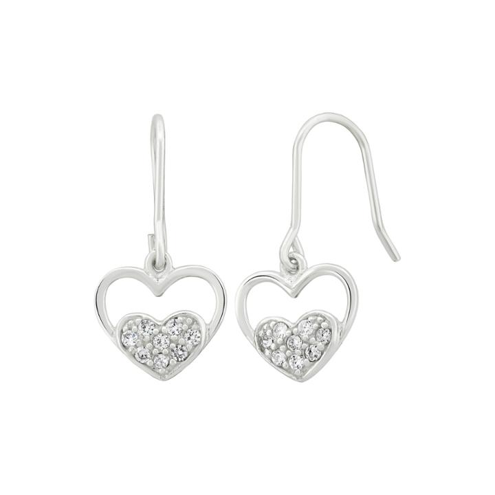 Diamonart 1/3 Ct. T.w. White Cubic Zirconia Sterling Silver Drop Earrings