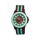 Crayo Women's Carnival Brown & Mint Nylon-strap Watch With Date Cracr0707