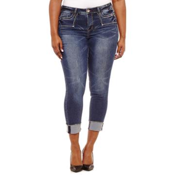 Hydraulic 27 Fray Cuff Skinny Ankle-juniors Plus