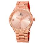 Joshua & Sons Mens Rose Goldtone Strap Watch-j-99rg