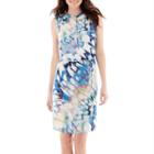 Worthington Sleeveless Colorful Chiffon Shirtdress