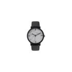 Geneva Platinum Marble Dial Womens Black Strap Watch-10090