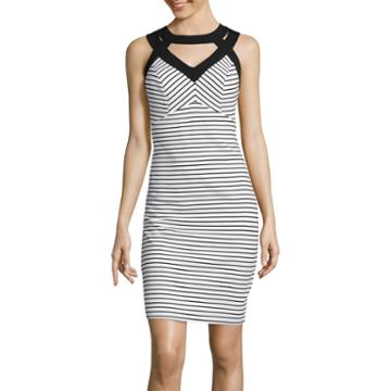 Signature By Sangria Stripe Sheath Dress