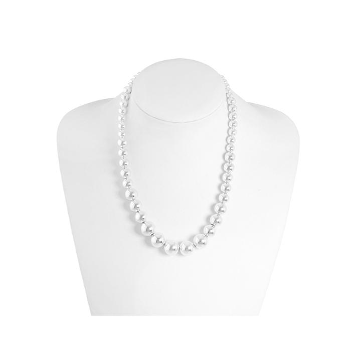 Monet Jewelry Silver Tone Statement Necklace