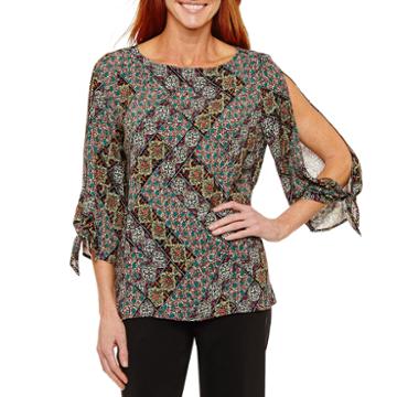 Sag Harbor Fiesta Tunic Top