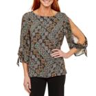 Sag Harbor Fiesta Tunic Top