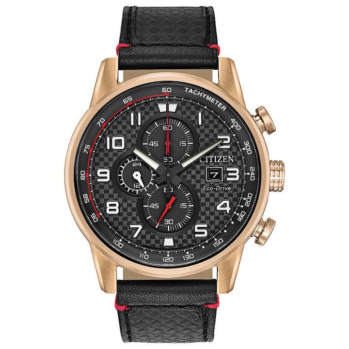Citizen Mens Black Strap Watch-ca0683-08e