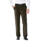 Haggar Stretch Corduroy Classic Fit Flat Front Pant