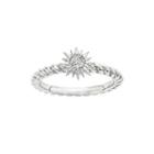 Diamond-accent Sterling Silver Stackable Star Ring