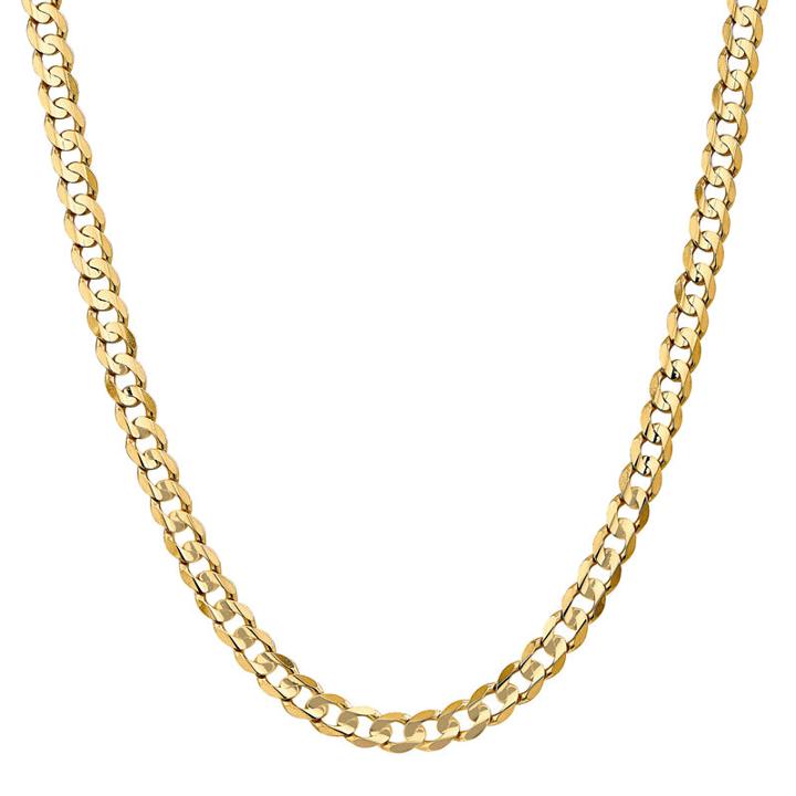 Solid Curb 18 Inch Chain Necklace