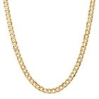 Solid Curb 18 Inch Chain Necklace