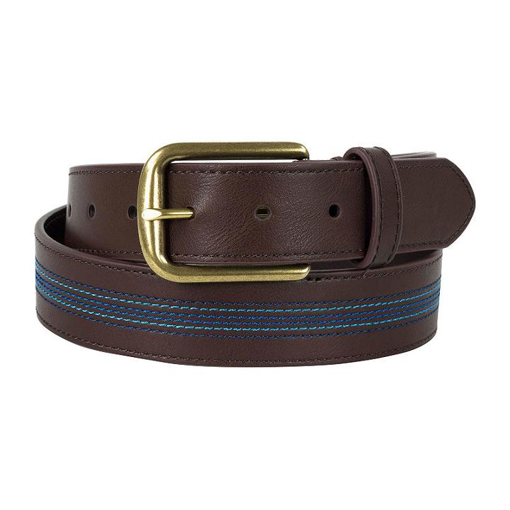 Dallas + Main Casual Striped Belt