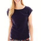 Stylus&trade; Cap-sleeve Lace Top