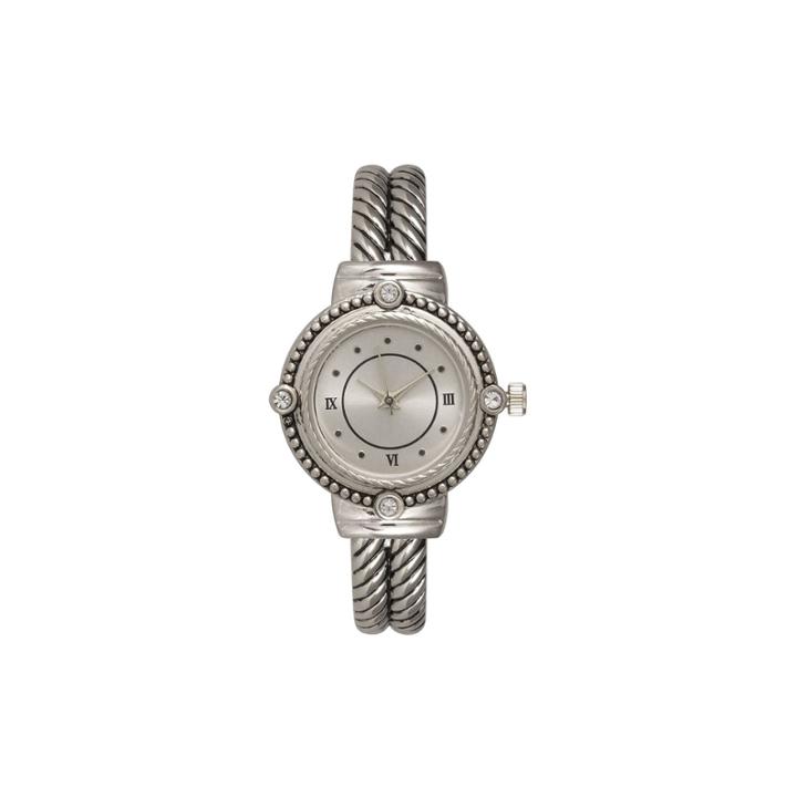 Olivia Pratt Womens Silver Tone Strap Watch-15791silver