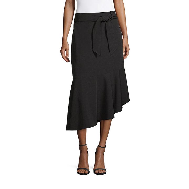 Worthington Tie Waist Midi Skirt - Tall