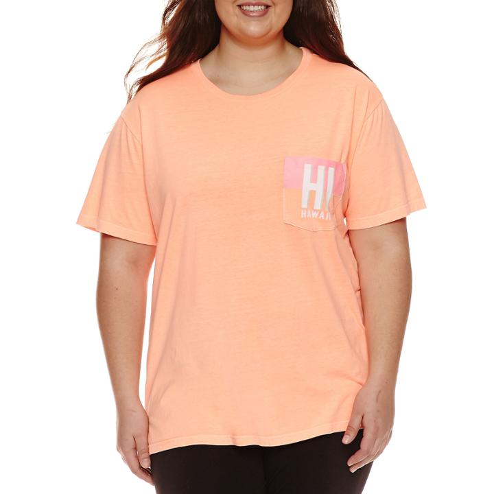 Flirtitude Hawaii Graphic T-shirt- Juniors Plus