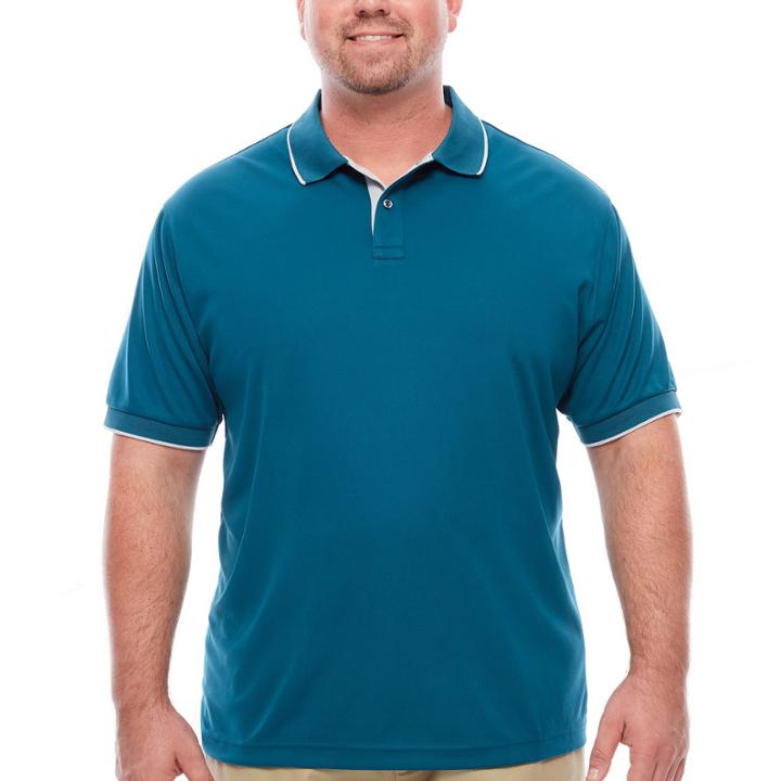 Claiborne Solid Performance Polo T-shirt
