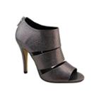 Michael Antonio Jaws Metallic Triple-band Peep-toe Pumps