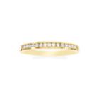 Diamonart 10k Yellow Gold Cubic Zirconia Channel Set Band