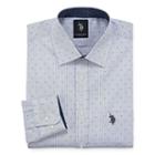 U.s. Polo Assn. Long Sleeve Geo Linear Dress Shirt - Slim