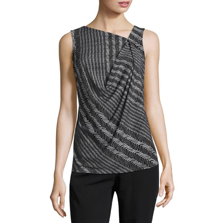 Worthington Sleeveless Cowl Neck T-shirt-womens