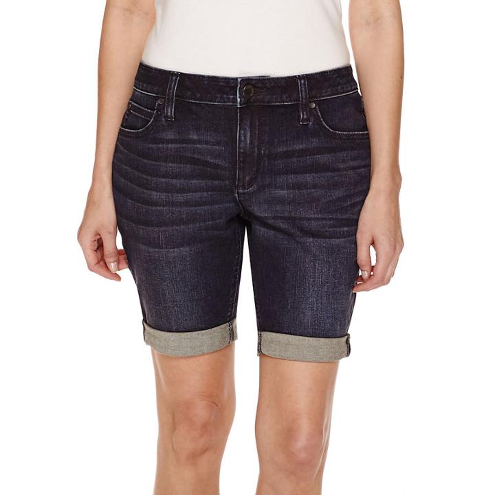 A.n.a Woven Bermuda Shorts-petites