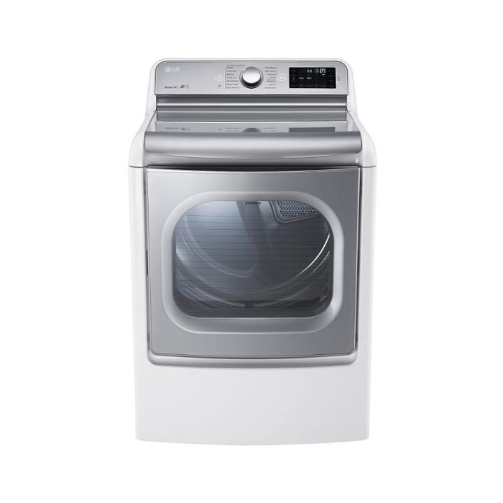 Lg 9.0 Cu. Ft. Mega Large Capacity Turbosteam&trade; Dryer With Easyload&trade; Door - Dlex7700we