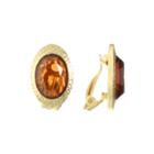 Gloria Vanderbilt Brass Clip On Earrings
