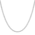 Made In Italy 14k White Gold 1.4mm Venetian 20 Box Chain Necklace