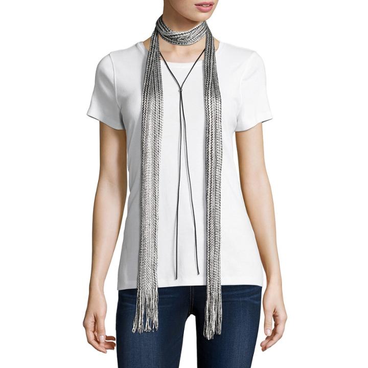 Mixit Metallic Skinny Scarf