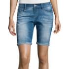 Arizona Low-rise Raw-cuff Denim Bermuda Shorts