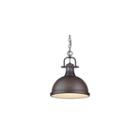 Duncan 1-light Pendant With Chain In Rubbed Bronze