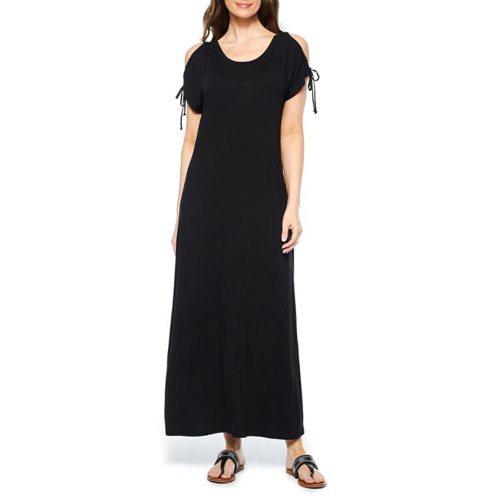 St. John's Bay Short Sleeve Maxi Dress