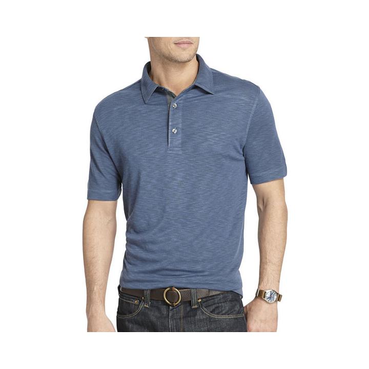 Van Heusen Short-sleeve Two-tone Slub Polo