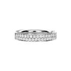 Limited Quantities 1/4 Ct. T.w. Diamond 14k White Gold Double-row Ring