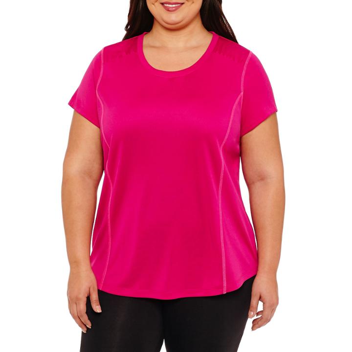 St. John's Bay Active Short Sleeve Quick Dry Tee-plus