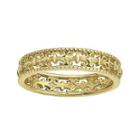 Personally Stackable 18k Yellow Gold Over Sterling Silver Fleur-de-lis Ring