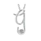 Love In Motion&trade; Diamond-accent Sterling Silver G Pendant Necklace