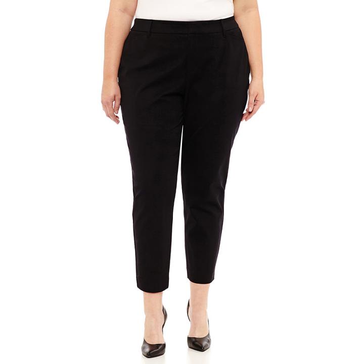 Worthington Bi Stretch Ankle Pant-plus