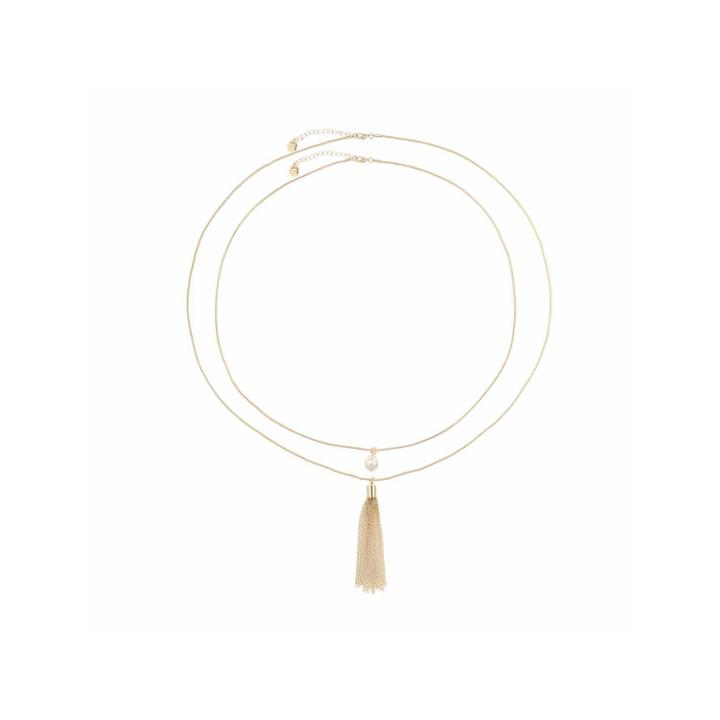 Monet Jewelry Womens Prl Tssl Nk Blncgld