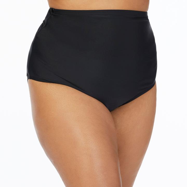 St. John's Bay Solid High Waist Swimsuit Bottom -plus
