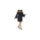 Fashion To Figure Marianna Off Shoulder Pom Pom Shift Dress-plus